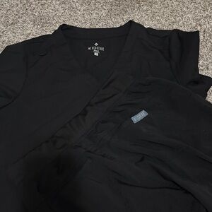 Med Couture Women's Black Scrub Top